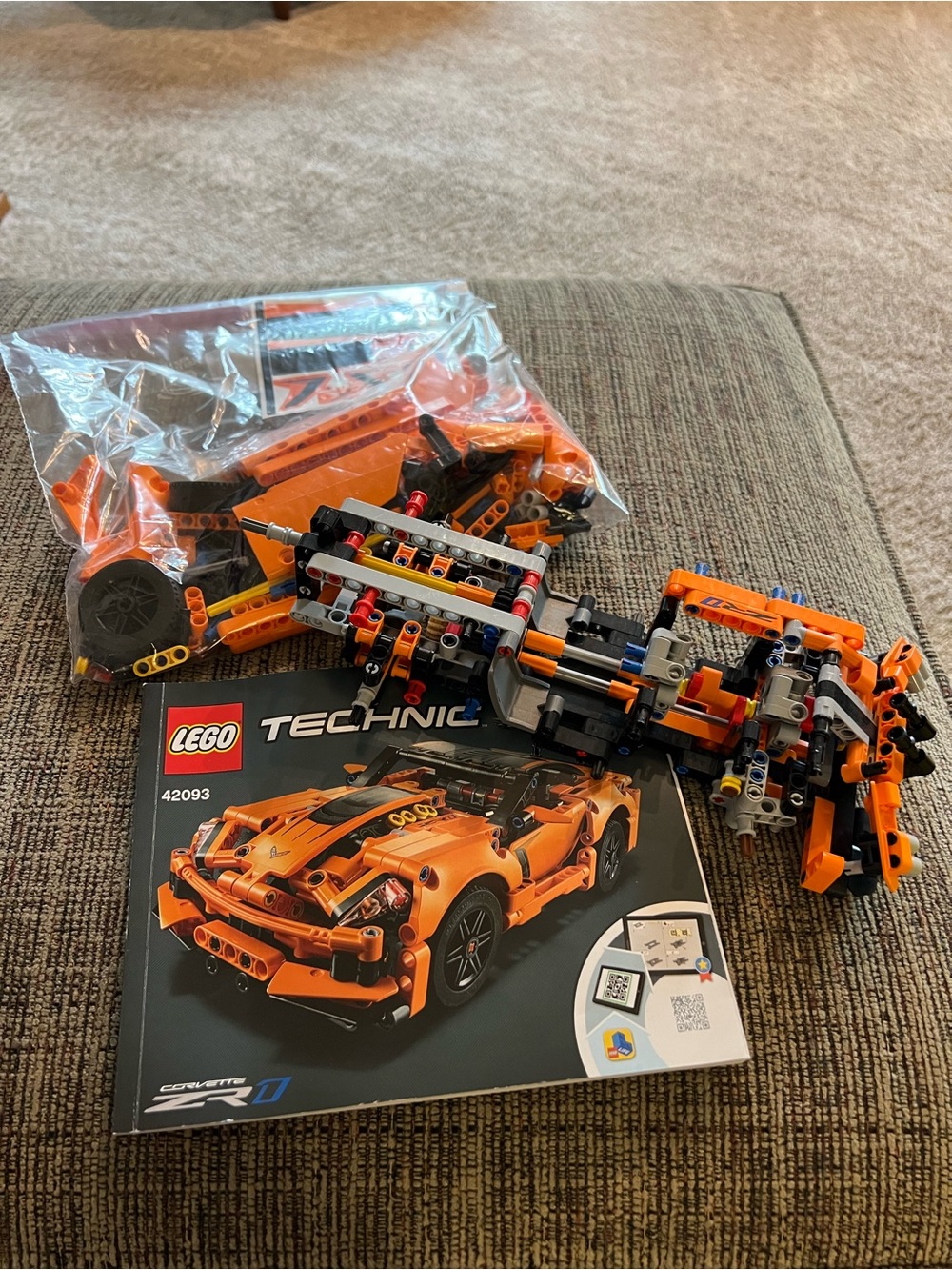 Lego Technic Chevrolet Corvette ZR1 Set 42093